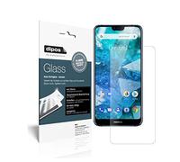 dipos I 2x Screen Protector matte compatible with Nokia X7 (2018) Flexible Glass 9H Display Protection (1x front + 1x back)
