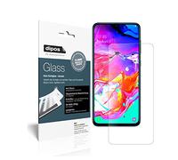 dipos I 2x Screen Protector matte compatible with Samsung Galaxy A70 Flexible Glass 9H Display Protection (1x front + 1x back)