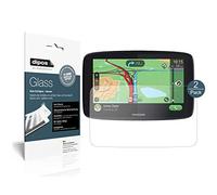 dipos I 2x Screen Protector matte compatible with TomTom GO Essential 6 Flexible Glass 9H Display Protection