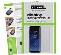 dipos I 4x Screen Protector matte compatible with Samsung Galaxy S8 Protection Films (2x front & 2x back)