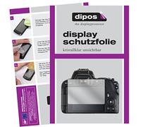 dipos I 6x Screen Protector compatible with Canon EOS 200D Protection Films clear