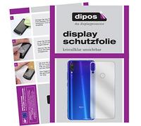 dipos I 6x Screen Protector compatible with Xiaomi Redmi Note 7 Pro back Protection Films clear
