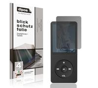 dipos I Privacy Filter compatible with AGPTEK A02PLB MP3-Player Screen Protector Anti-Spy 4-Way Protection