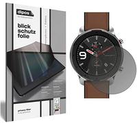 dipos I Privacy Filter compatible with Amazfit GTR 47mm Smartwatch Screen Protector Anti-Spy 4-Way Protection