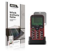 dipos I Privacy Filter compatible with Doro Leva E10 Screen Protector Anti-Spy 4-Way Protection
