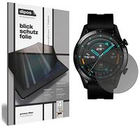 dipos I Privacy Filter compatible with Huawei Watch GT 2 (46mm) Screen Protector Anti-Spy 4-Way Protection