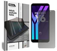 dipos I Privacy Filter compatible with Huawei Y6 (2018) Screen Protector Anti-Spy 4-Way Protection
