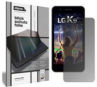 dipos I Privacy Filter compatible with LG K9 Screen Protector Anti-Spy 4-Way Protection