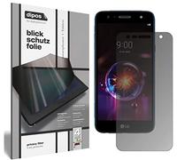 dipos I Privacy Filter compatible with LG X power 3 Screen Protector Anti-Spy 4-Way Protection