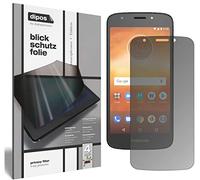 dipos I Privacy Filter compatible with Motorola Moto E5 Play Go Screen Protector Anti-Spy 4-Way Protection