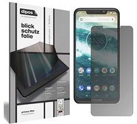 dipos I Privacy Filter compatible with Motorola One Power Screen Protector Anti-Spy 4-Way Protection