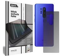 dipos I Privacy Filter compatible with OnePlus 8 Pro back Screen Protector [dipos Anti-Spy] 4-Way Protection