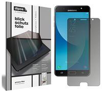 dipos I Privacy Filter compatible with Samsung Galaxy J7 Max Screen Protector Anti-Spy 4-Way Protection