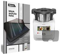 dipos I Privacy Filter compatible with SilverCrest Monsieur Cuisine Connect Screen Protector Anti-Spy 4-Way Protection