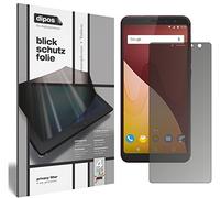 dipos I Privacy Filter compatible with Wiko View Prime Screen Protector Anti-Spy 4-Way Protection