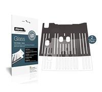 dipos I Screen Protector matte compatible with De Longhi Dinamica Plus ECAM 370.85 SB Drip tray Flexible Glass 9H Display Protection