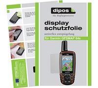dipos Premium Matte Anti-Reflective compatible with Garmin GPSMAP 64s (3 Pieces) - Premium Anti-Reflective Matt Film
