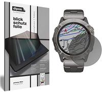dipos I Privacy Filter compatible with Garmin fenix 6X Pro Screen Protector Anti-Spy 4-Way Protection