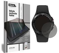 dipos Privacy Screen Protector for Samsung Galaxy Watch 4 Classic (46 mm) | Matte Anti-Spy Filter with 4-Way Protection, Perfect Fit, Anti-Scratch, Bubble-Free, Protection Film, Easy Installation