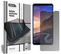 dipos I Privacy Filter compatible with Xiaomi Mi Max 3 Screen Protector Anti-Spy 4-Way Protection