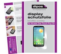 dipos screen protector films compatible with Alcatel One Touch Pop S9 (pack of 2) - invisible screen protector clear