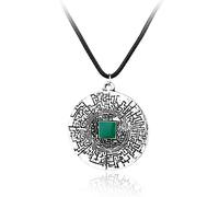 DIPPCO necklace pendant jewelry The Maze Runner Labyrinth Necklace Round Green Pendant For Women Men Charm Jewelry Christmas birthday gifts