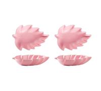 Dipping Bowls Leaf Shape Soy Sauce Dish Ceramic Soy Sauce Dish Appetizer Plate Condiment Sauce Bowl Salad Dessert Snack Appetizer Or Serving Condiment Side Dishes Bowls (Color : A)
