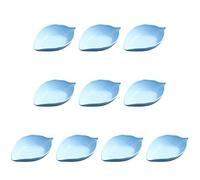 Dipping Bowls, Soy Sauce Dish, Small Serving Bowls for Side Dishes Vintage Love Heart Leaf Stylish Design, Seasoning Dish, Set of 10 Mini Appetizer Plates for Condiment Sushi Ketchup BBQ Party Blue-L