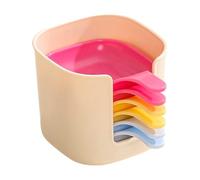 Dipping Sauce Bowls, Condiment Containers, 3.62x4.92x3.15 Inches 6 Piece Small with Stand Reusable, Kitchen Accessories for Picnic, Lunch, Camping, Seasoning, Dinner, Party and BBQ