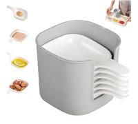 Dipping Sauce Plate and Holder Set,6 PCS Mini Dipping Dishes with Handle and 1 Storage Box,Home Kitchen Seasoning Sauce Dishes Bowls,for Soy Sauce,Condiments,Snacks