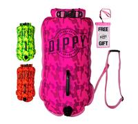 DIPPY Tow Floats for Open Water | 28L Swim Buoy with Dry Bag | Wild Swimming Float Accessories for Triathletes & Swimmers