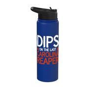 Dips On The Last Carolina Reaper Stainless Steel Insulated Water Bottle