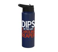 Dips On The Last Carolina Reaper Stainless Steel Insulated Water Bottle
