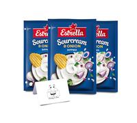 Dips Sauce for Snack Featuring: 3x Estrella Sour cream & Onion Flavoured Dip Mix (24g each) | Perfect Dip Sauce for Crips, Nachos, Veggies, Party Food & Grilled Meats