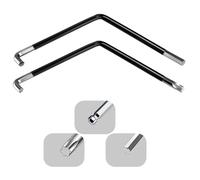 DIPZO 2 PCS Window Adjustment Tool Set, 4mm Hex Key and Torx TX15 with Bent Ball Head, for Adjusting Window Fittings, Window Installation and Door Mounting