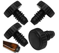 DIPZO 4PCS Snooker Cue Butt Protectors, Lightweight Rubber Bumper Caps for Cue Bottom, Shock-Absorbing Covers Compatible with John Parris, Peradon, Britannia, Master, and Woods Cues