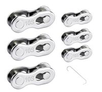 DIPZO Bicycle Chain Link 10-Speed Quick Release Master Link, 6 Pairs Reusable Bike Chain Lock, Compatible with Shimano Chains for Mountain and Road Bikes