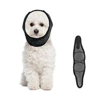 DIPZO Dog Ear Defenders, Noise Cancelling Adjustable Ear Muffs for Dogs, Comfortable Calming Hood for Fireworks, Thunder, Bathing, Grooming(S)
