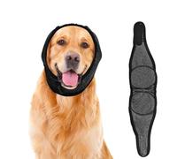 DIPZO Ear Defenders for Dogs, Noise Cancelling Adjustable Ear Muffs for Dogs, Comfortable Calming Hood for Fireworks, Thunder, Bathing, Grooming(L)