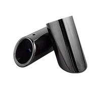 DIQXLGS 2pcs For Q7 TDI Quattro 2006 2007 2008 2009 2010-2013 Car Exhaust Pipe Chrome Stainless Steel Muffler Tip AUTO Accessories(BLACK)