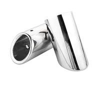 DIQXLGS 2pcs For Q7 TDI Quattro 2006 2007 2008 2009 2010-2013 Car Exhaust Pipe Chrome Stainless Steel Muffler Tip AUTO Accessories(Silver)