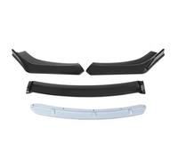 DIQXLGS 4PCS Universal Car Front Bumper Lip Body Kit Spoiler Splitter Gloss Red Under Lips Diffuser Shovel Parts(Matte White)