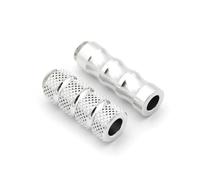 DIQXLGS 6mm CNC Motorcycle Racing Gear Brake Lever Footpeg Foot Pedal For Y&amaha YZF R1 R3 R25 R6 R7 R15 R125 MT07 MT09 MT03 FZ09(Silver)