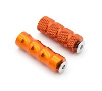 DIQXLGS 6mm CNC Motorcycle Racing Gear Brake Lever Footpeg Foot Pedal For Y&amaha YZF R1 R3 R25 R6 R7 R15 R125 MT07 MT09 MT03 FZ09(Orange)