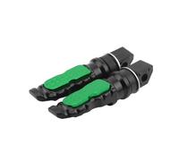 DIQXLGS 8MM Hole Universal Motorcycle Rear Passenger Foot Pegs Aluminum Footrest Scooter minum For Motorcycles Mopeds Karts Scooters(Green)