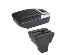 DIQXLGS Armrest Box For N&issan For Almera 2020 2021 2022 2023 2024 Car Armrest Box Interior Retrofit Storage Box(A black line No USB)