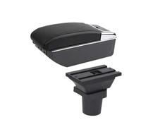 DIQXLGS Armrest Box For Toyota For Yaris 3 Hybrid For Yaris For Vitz Car Armrest Box Interior Retrofit Central Storage Box(C2 black line 7USB)
