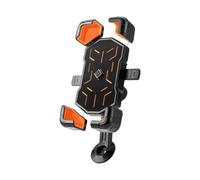 DIQXLGS Bike Phone Holder 360° View Adjustable Universal For 4.5-7.2 Inch Mobile Shockproof Bracket Moto Parts(Orange,Front Fork)