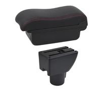 DIQXLGS Car Armrest Box For Hyundai For GETZ Car Armrest Center Storage Box Interior Details Car Accessories USB(B2 Red Line)