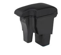 DIQXLGS Car Armrest For Hyundai For Accent RB For Solaris 2011 2012 2013 2014 2015 2016 Centre Console Storage Box Arm Rest(Black black lines)